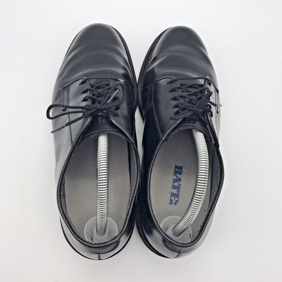 Bates Black Leather Vibrum Sole Derby Men's 9E Police Security Military Shoes - Picture 6 of 11